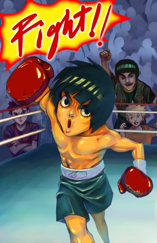 Rock Lee boxing time